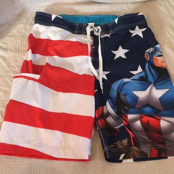 mens avengers swim trunks